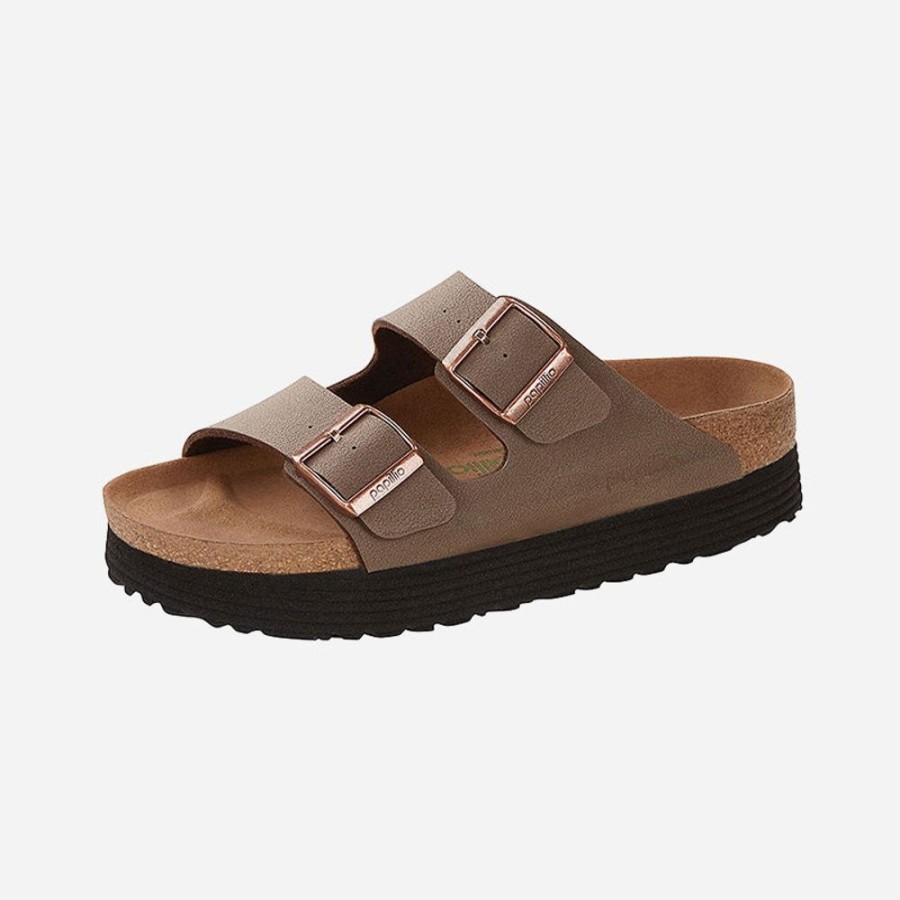 Women'S Birkenstock | Birkenstock Arizona Platform Vegan Birkibuc