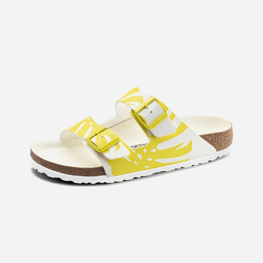 Women'S Birkenstock | Birkenstock Arizona Birko-Flor Monstera Lime