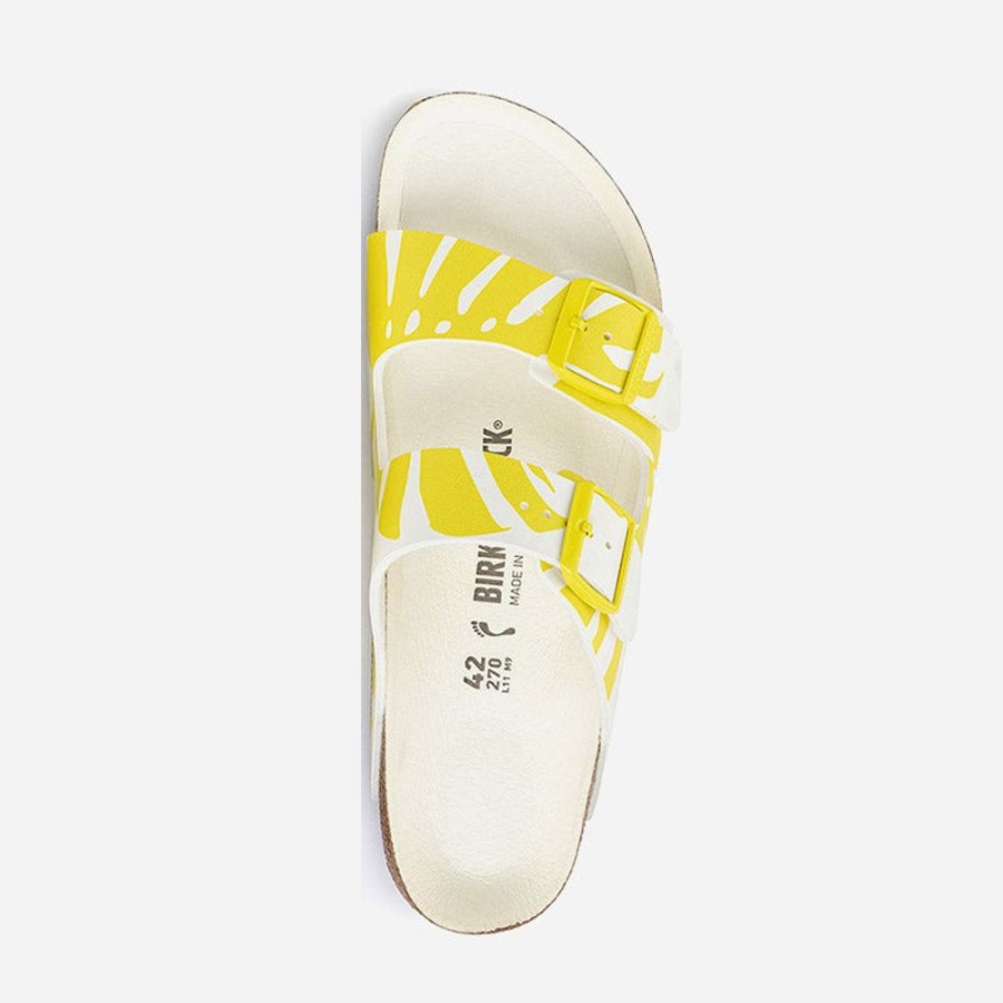 Women'S Birkenstock | Birkenstock Arizona Birko-Flor Monstera Lime