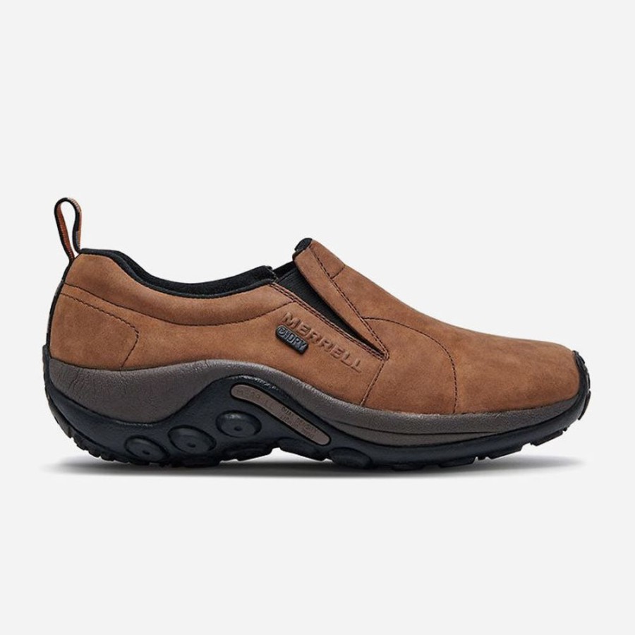 Men'S Merrell | Merrell Men'S Jungle Moc Nubuck Waterproof Brown