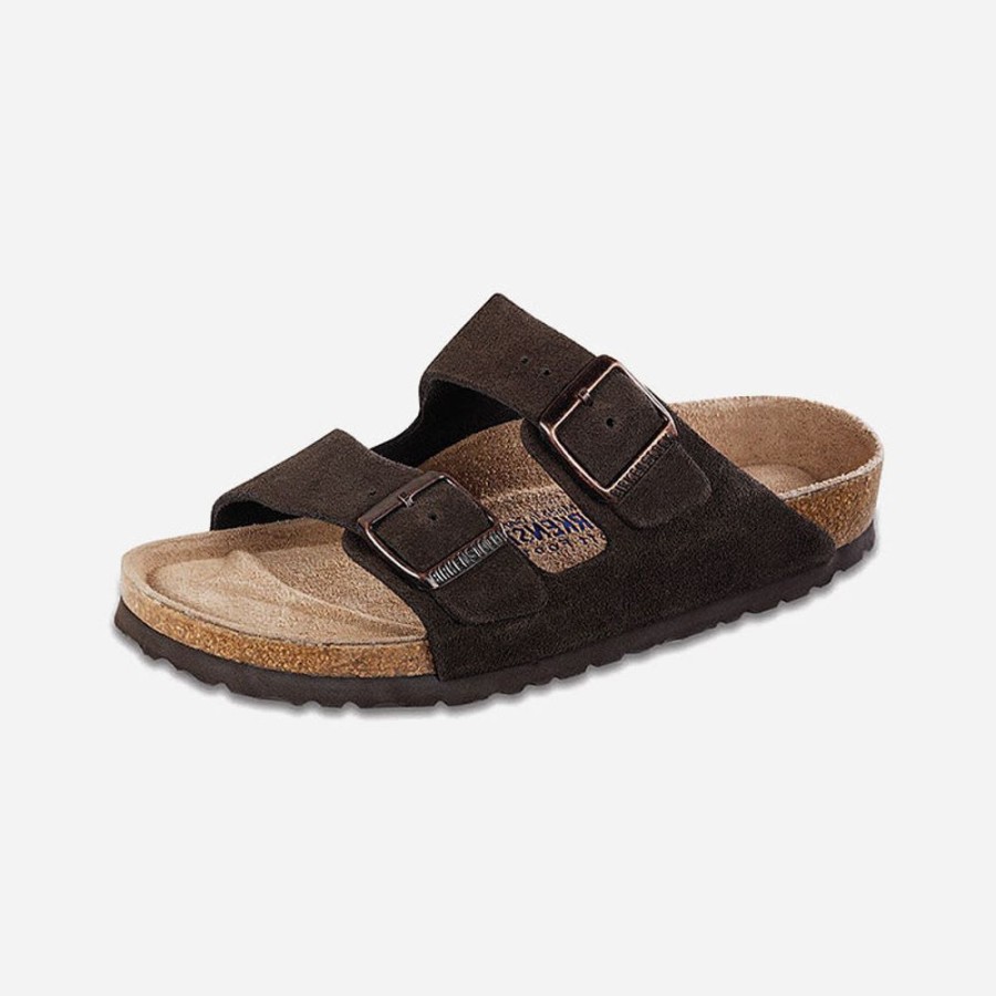 Women'S Birkenstock | Birkenstock Arizona Soft Footbed Suede Leather Mocha