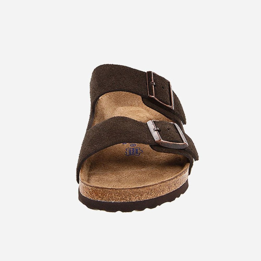 Women'S Birkenstock | Birkenstock Arizona Soft Footbed Suede Leather Mocha