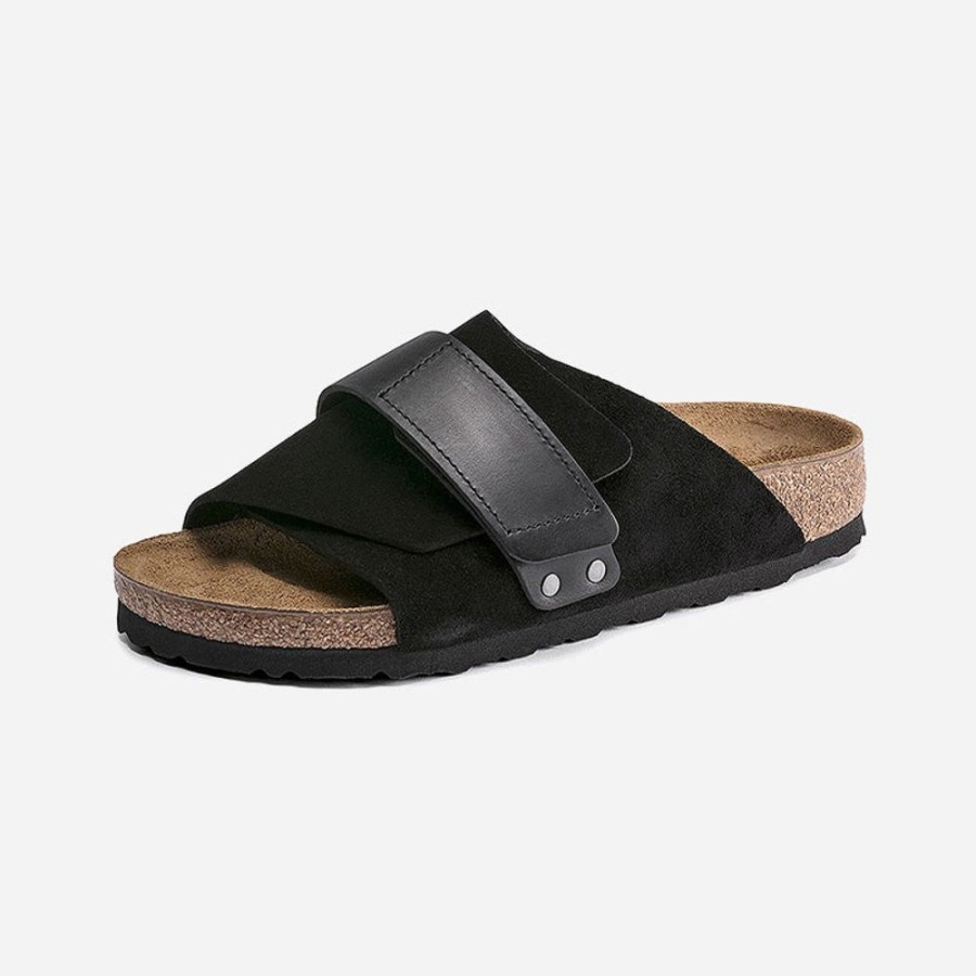 Women'S Birkenstock | Birkenstock Kyoto Oiled Leather/Suede Leather Black