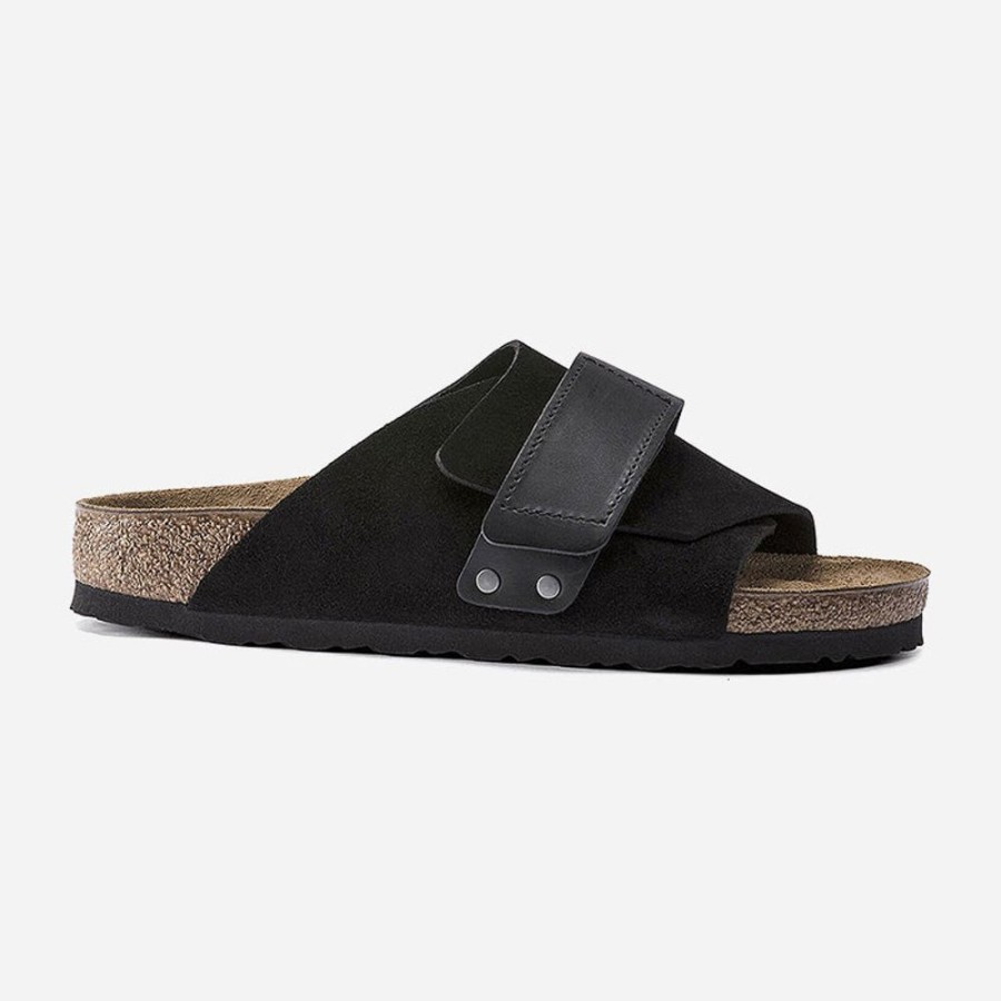 Women'S Birkenstock | Birkenstock Kyoto Oiled Leather/Suede Leather Black