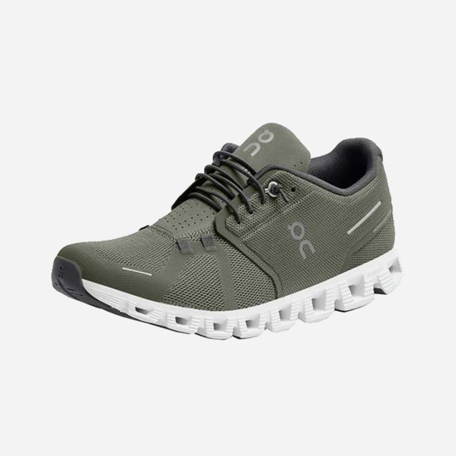 Men'S On Running | On-Running Men'S Cloud 5 Olive/White