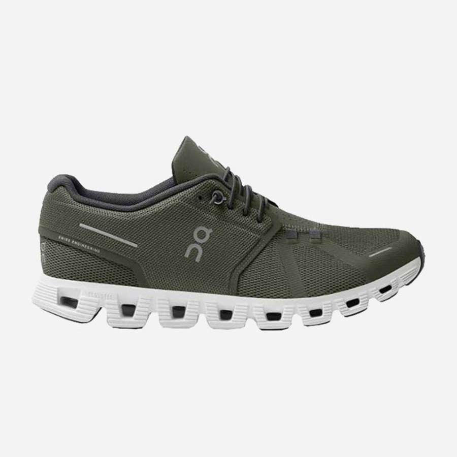 Men'S On Running | On-Running Men'S Cloud 5 Olive/White