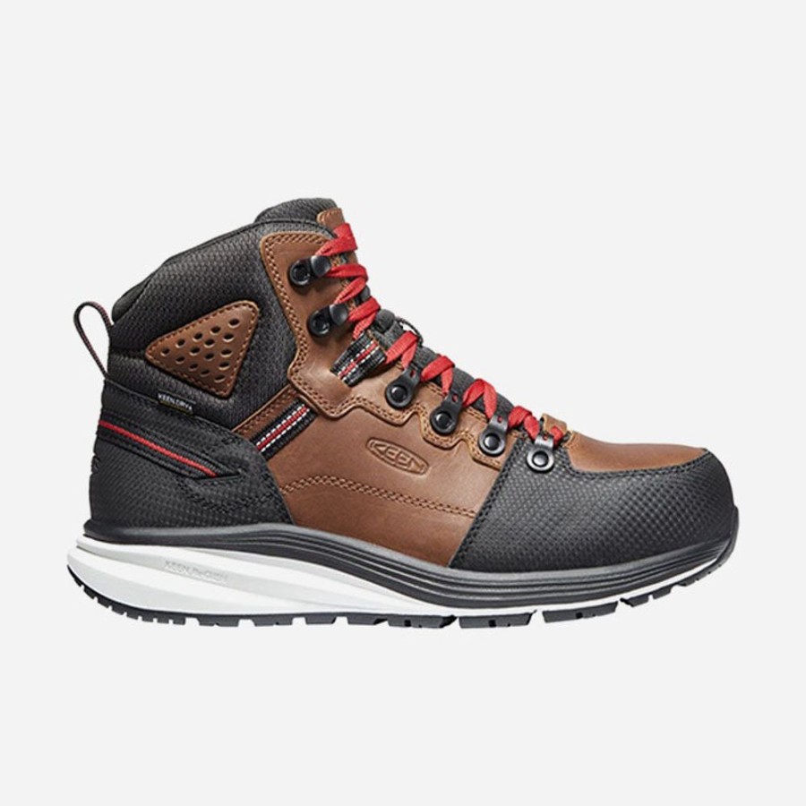 Men'S Sole Provisions | Keen 1025618-Red Hook Mid Wp Soft Toe-Men Tobacco/Black