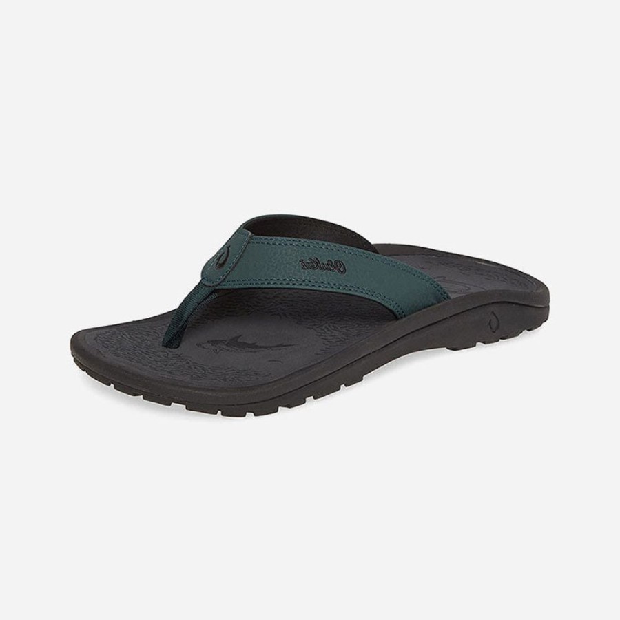 Men'S OLUKAI | Olukai Men'S Ohana Deep Green/Dark Shadow