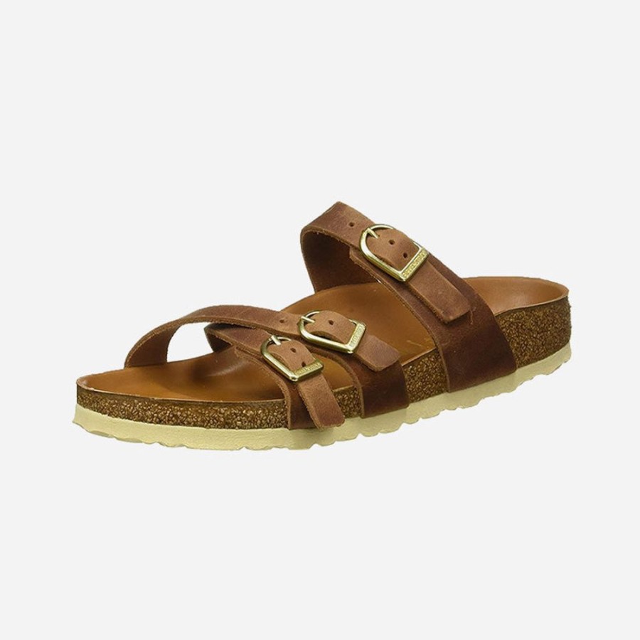 Women'S Birkenstock | Birkenstock Franca Oiled Leather Cognac