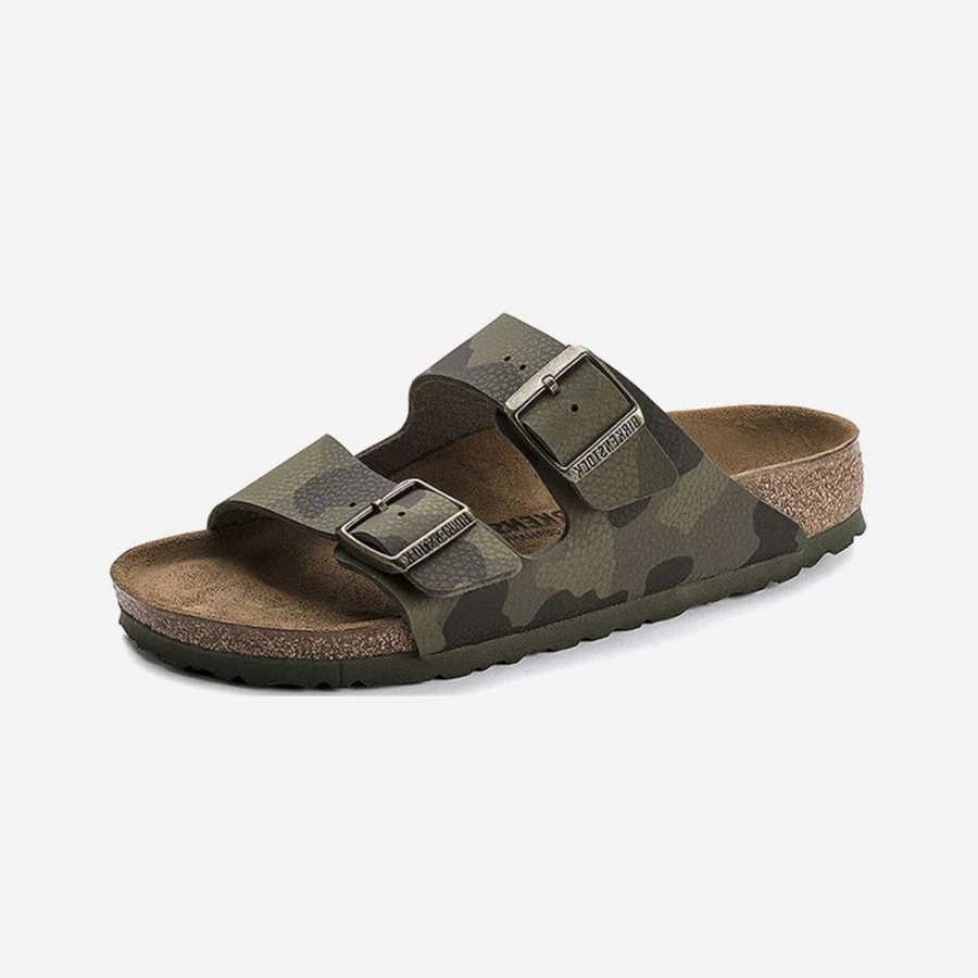 Women'S Birkenstock | Birkenstock Arizona Birko-Flor Camo Green