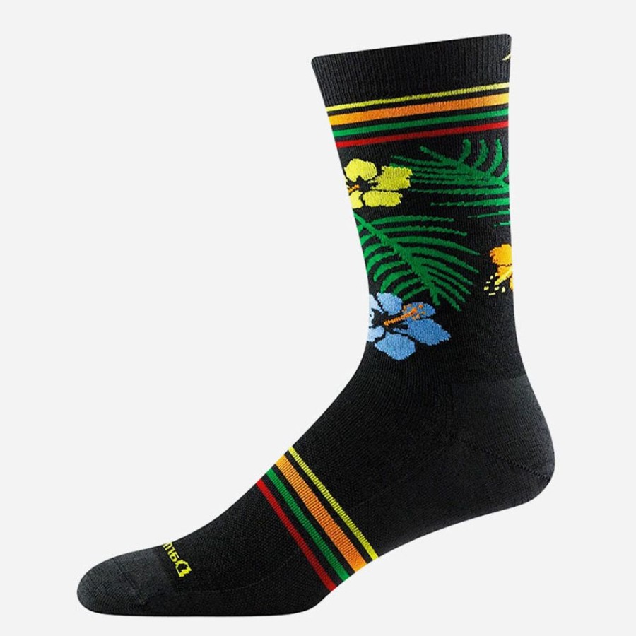 Socks Darn Tough | Darn Tough Men'S Tropic Crew Lightweight Black