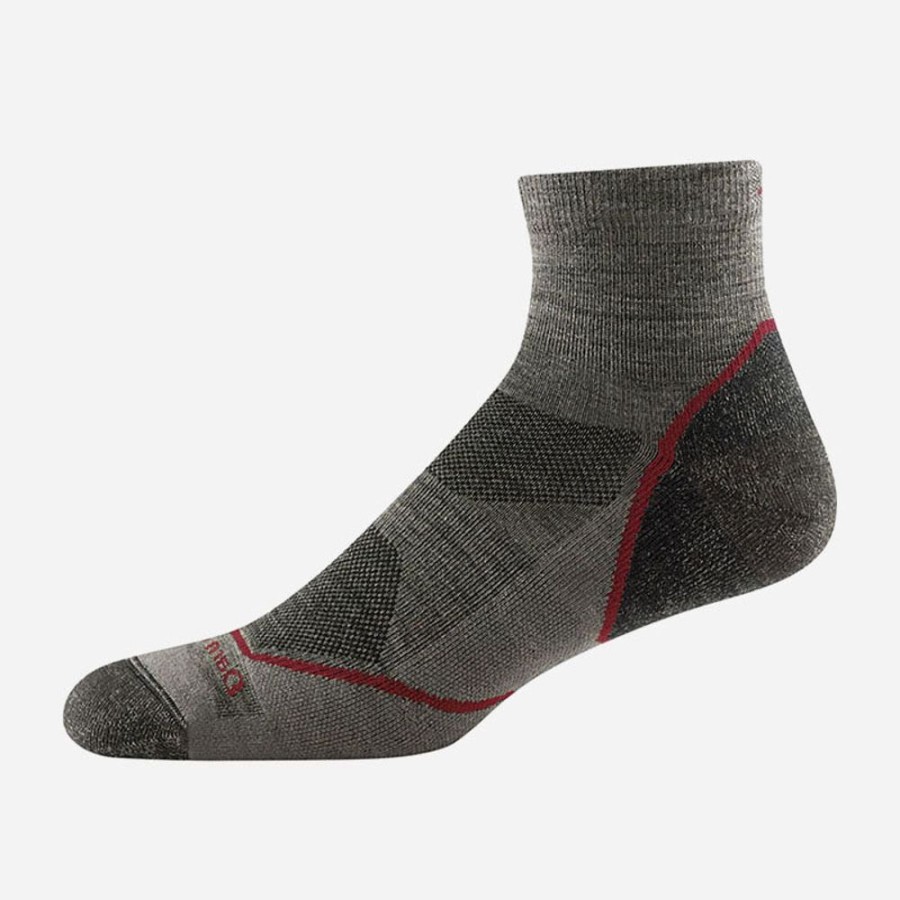 Socks Darn Tough | Darn Tough Men'S Light Hiker 1/4 Lightweight With Cushion