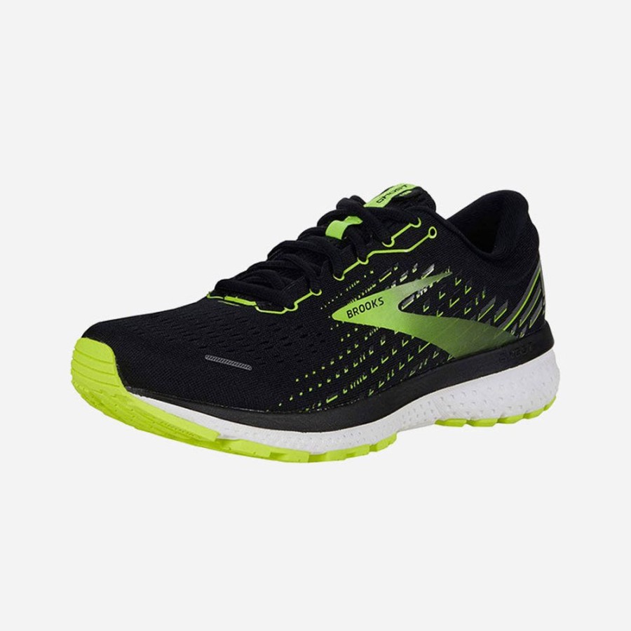 Men'S Brooks | Brooks Men'S Ghost 13 Black/Nightlife/White