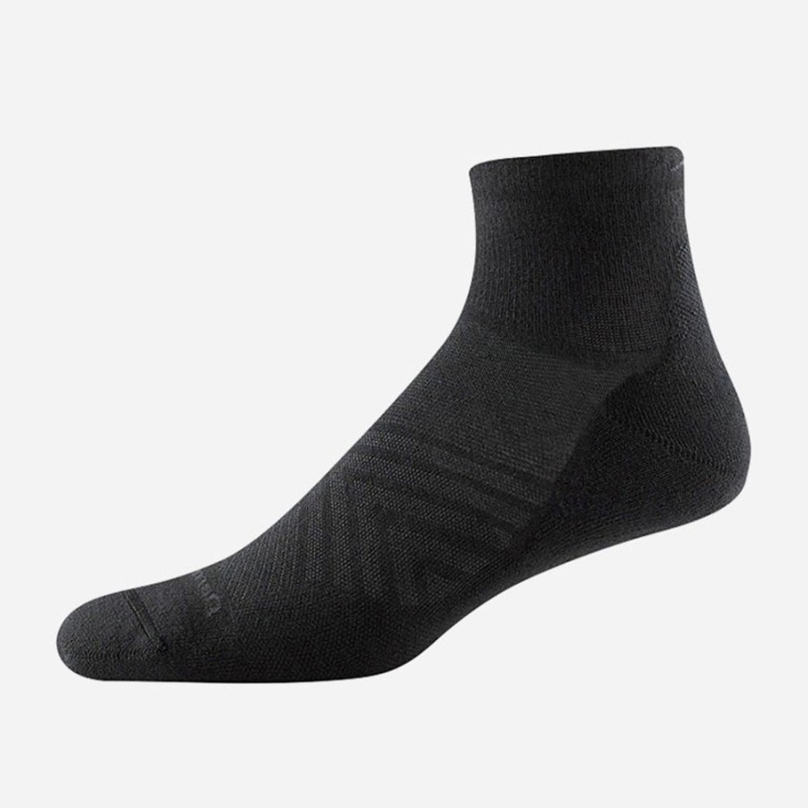 Socks Darn Tough | Darn Tough Men'S Run Coolmax 1/4 Ultra Lightweight With Cushion