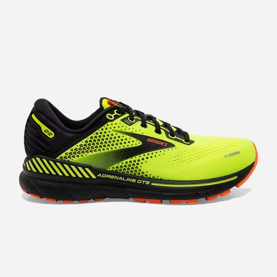 Men'S Brooks | Brooks Men'S Adrenaline Gts 22 Nightlife/Black/Flameflame