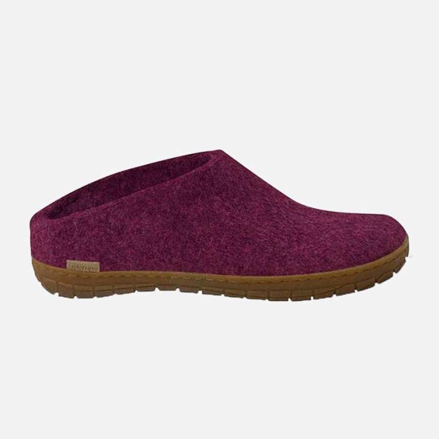 Women'S Glerups | Glerups Unisex Open Heel Rubber Cranberry