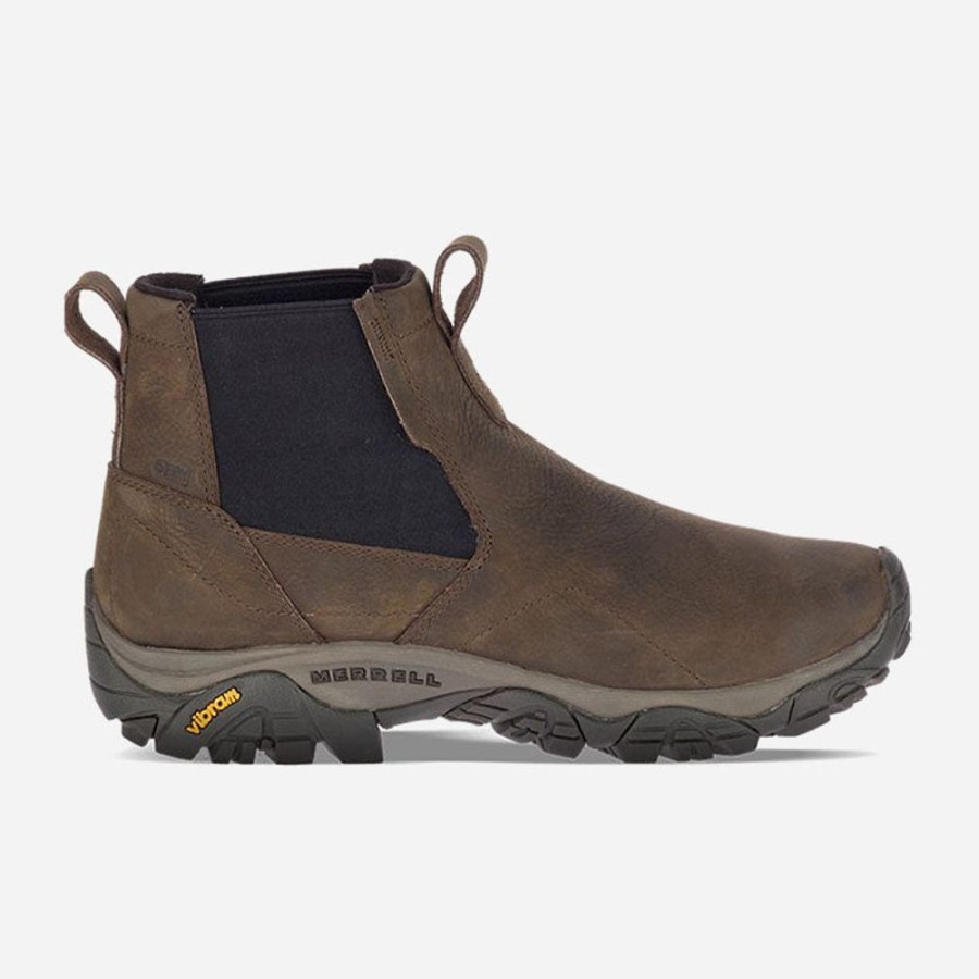 Men'S Merrell | Merrell Men'S Moab Adventure Chelsea Plr Waterproof Brown