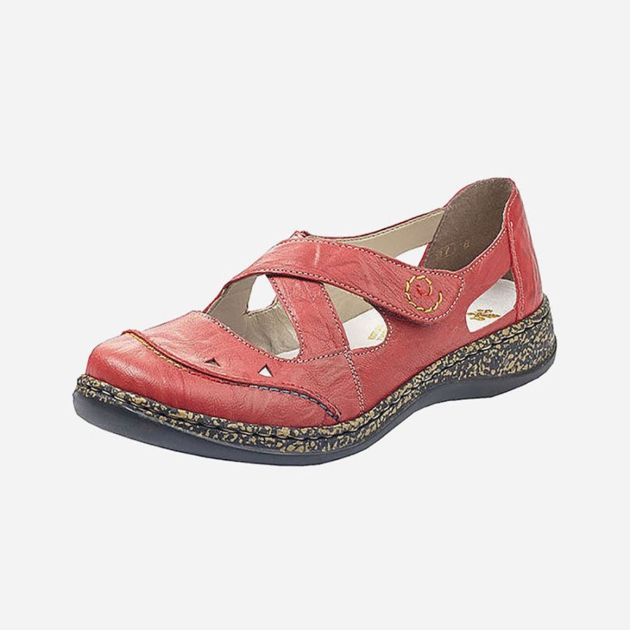 Women'S Rieker | Rieker Daisy Rosso