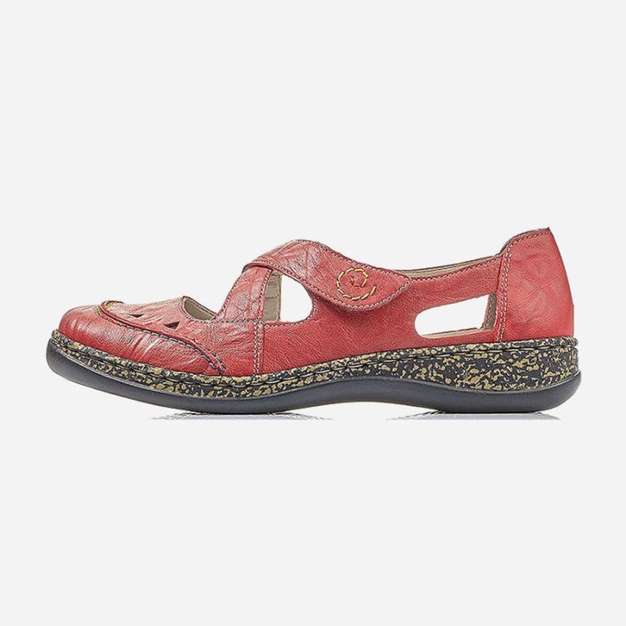 Women'S Rieker | Rieker Daisy Rosso