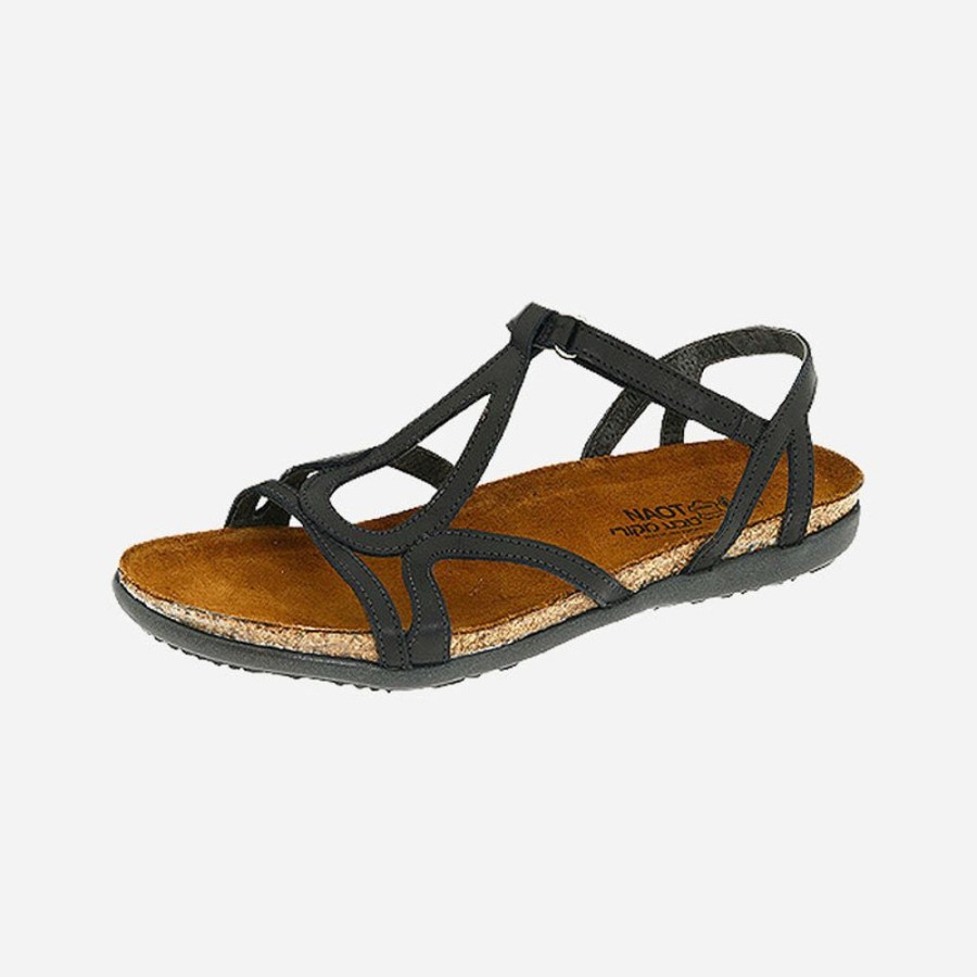 Women'S Naot | Naot Dorith Flat Elegant Black Raven