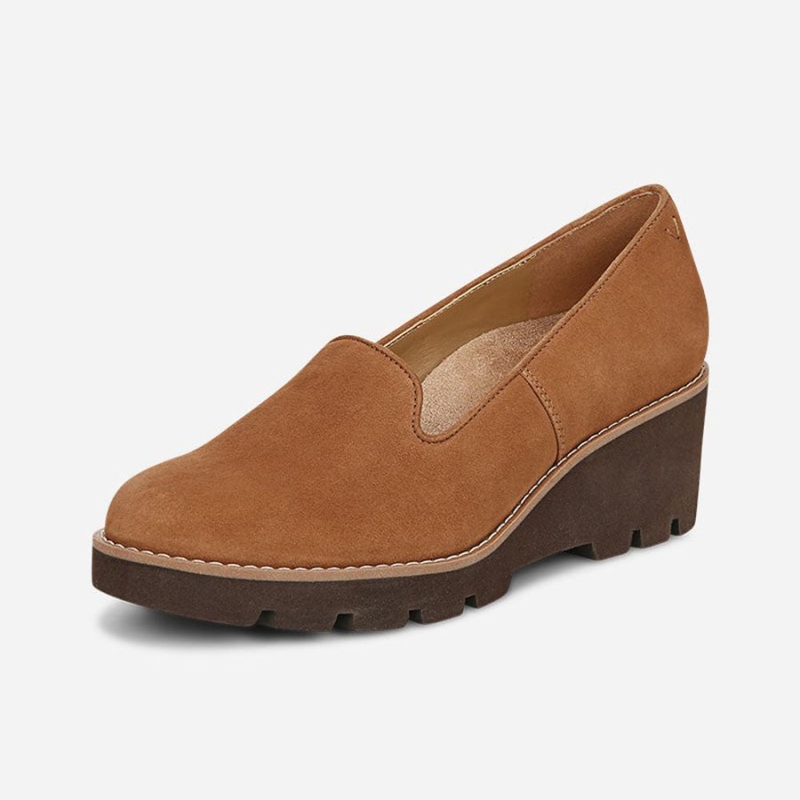 Women'S Vionic | Vionic Willa Wedge Toffee Suede