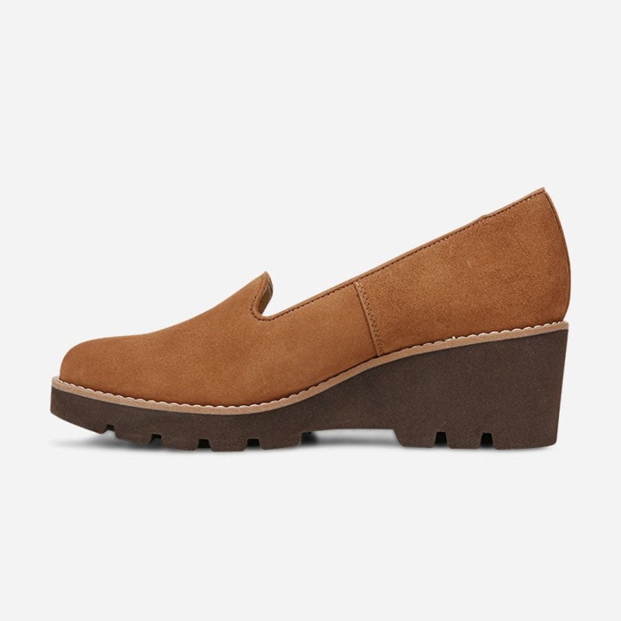 Women'S Vionic | Vionic Willa Wedge Toffee Suede