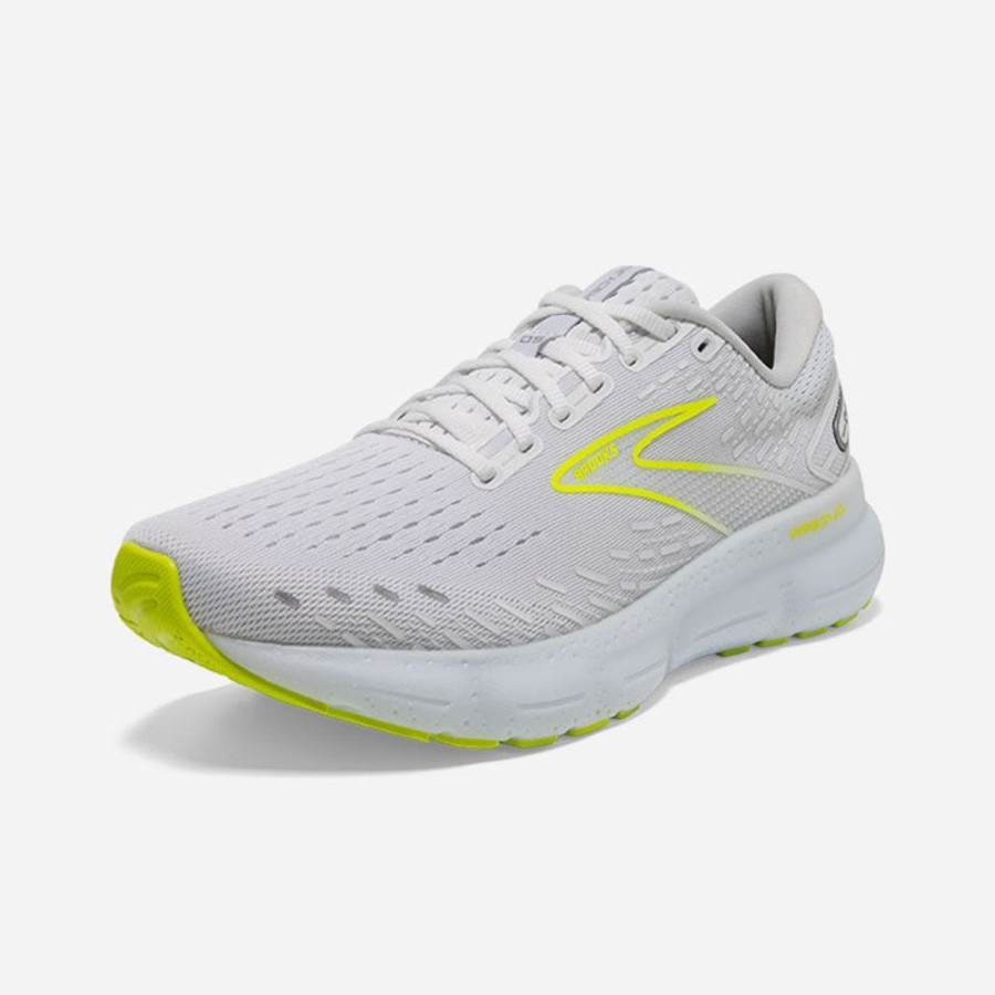 Men'S Brooks | Brooks Men'S Glycerin 20 White/Nightlife