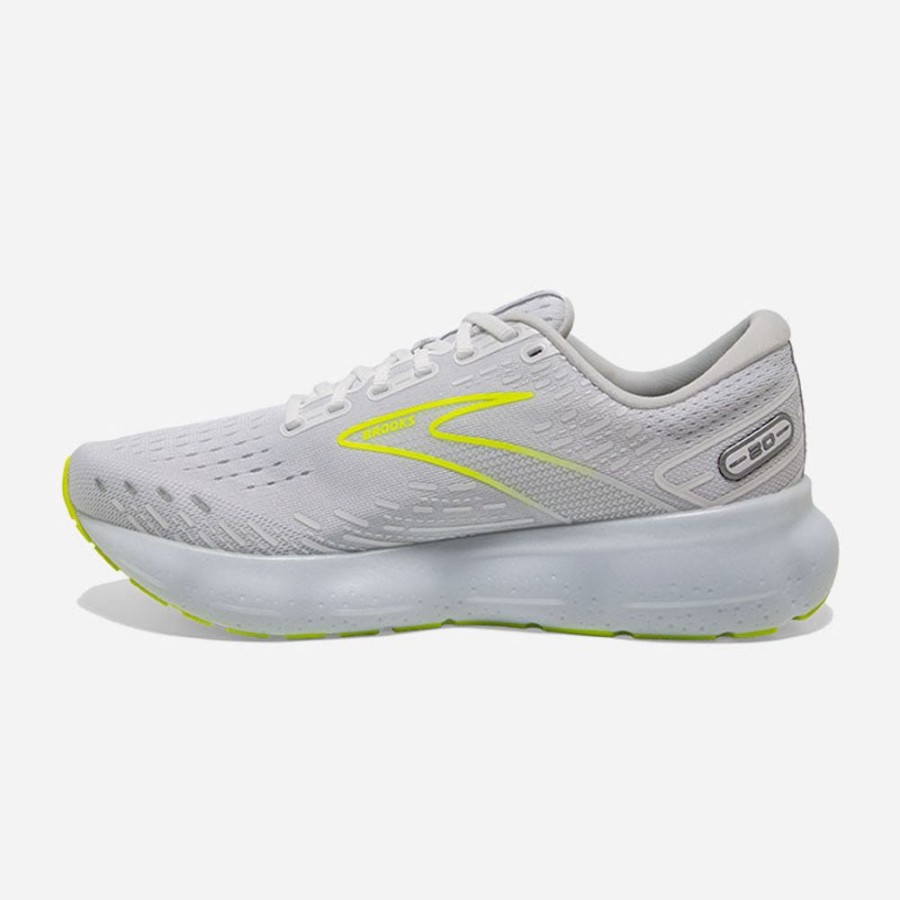 Men'S Brooks | Brooks Men'S Glycerin 20 White/Nightlife