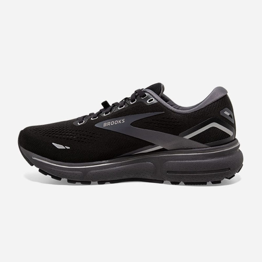 Men'S Brooks | Brooks Men'S Ghost 15 Gtx Black/Blackened Pearl/Alloy