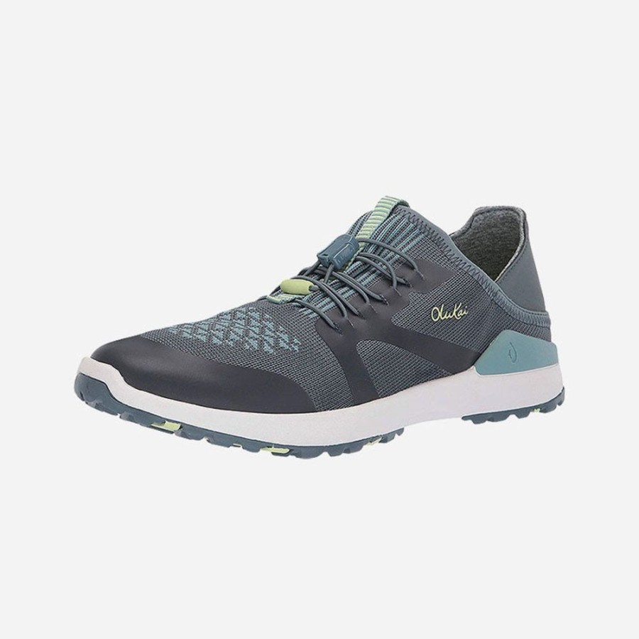 Women'S OLUKAI | Olukai Miki Trainer Iron/Mineral Blue