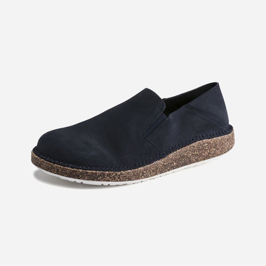 Men'S Birkenstock | Birkenstock Men'S Callan Suede Leather Navy