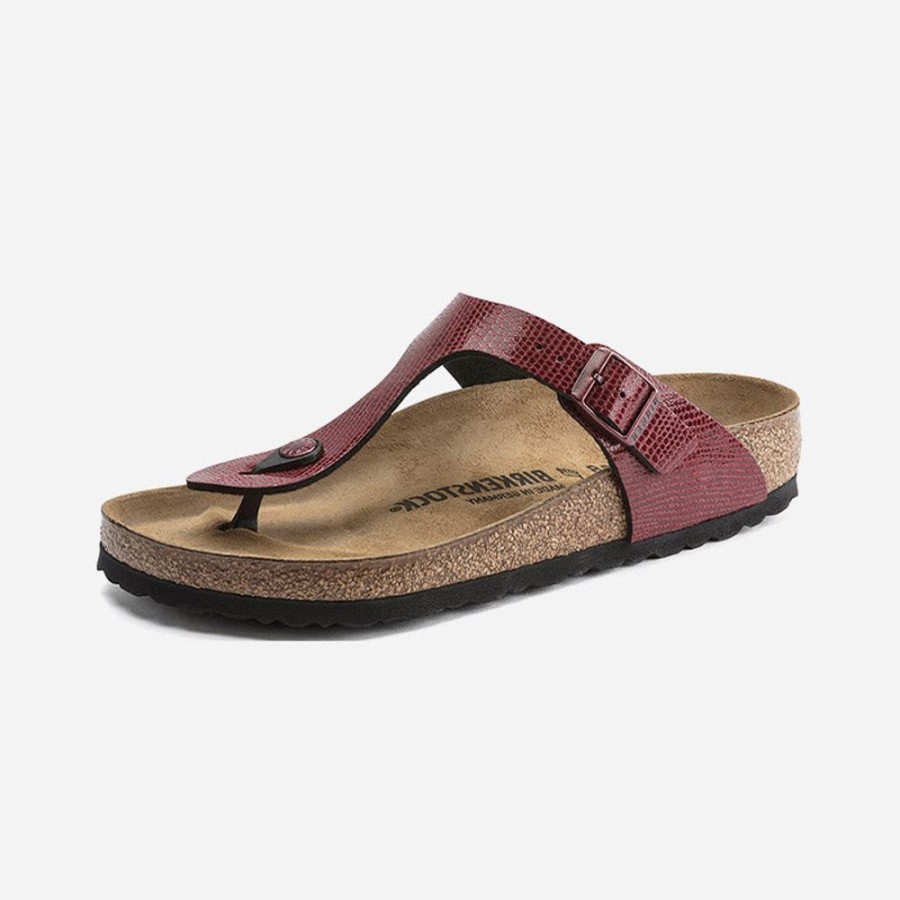 Women'S Birkenstock | Birkenstock Gizeh Birko-Flor Maroon