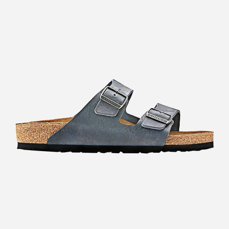 Men'S Birkenstock | Birkenstock Men'S Arizona Vintage Leather Midnight