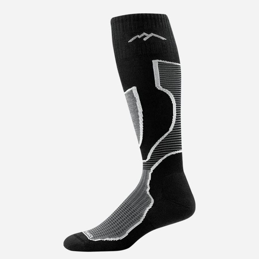 Socks Darn Tough | Darn Tough Men'S Outer Limits Otc Padded Light Cushion Black