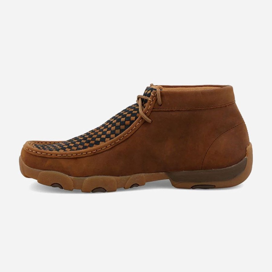 Men'S Twisted X | Twisted X Men'S Chukka Driving Moc Oiled Saddle/Blue