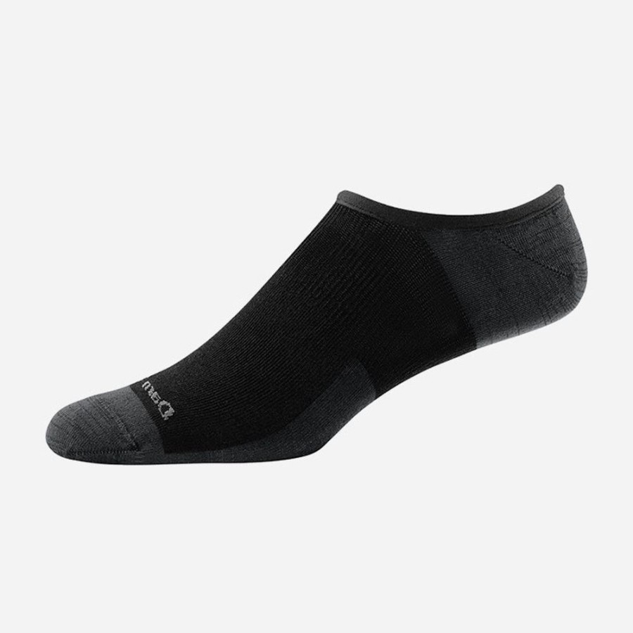 Socks Darn Tough | Darn Tough Men'S Topless Solid No Show Black