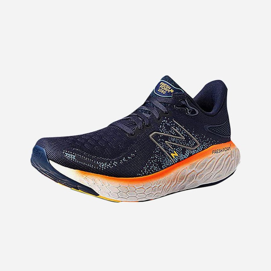 Men'S New Balance | New Balance Men'S Fresh Foam 1080V11 Eclipse/Vibrant Orange/Spring Tide