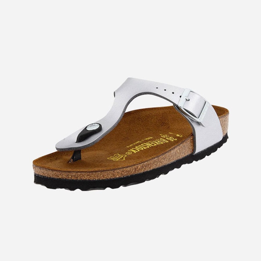 Women'S Birkenstock | Birkenstock Gizeh Birko-Flor Silver