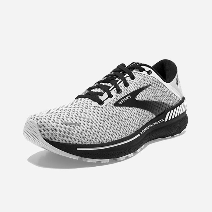 Men'S Brooks | Brooks Men'S Adrenaline Gts 22 White/Grey/Black