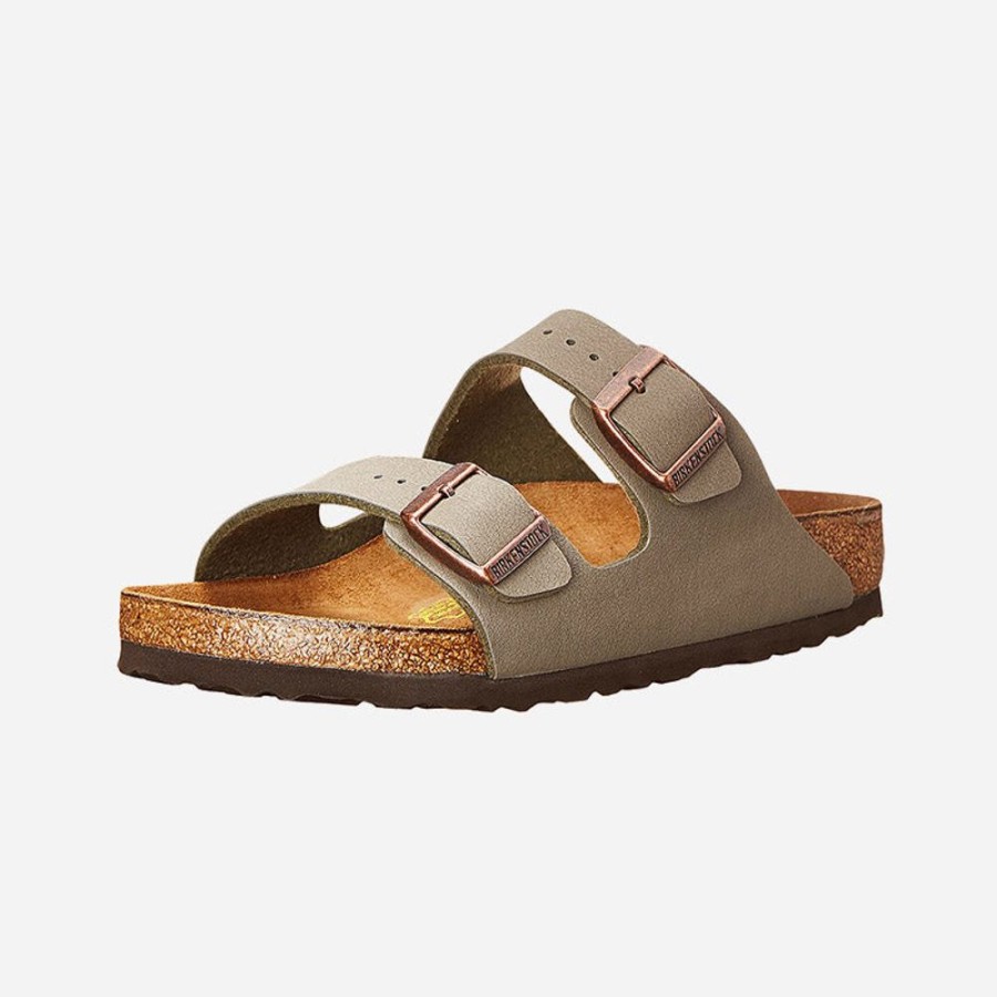 Women'S Birkenstock | Birkenstock Arizona Birko-Flor Nubuck Stone