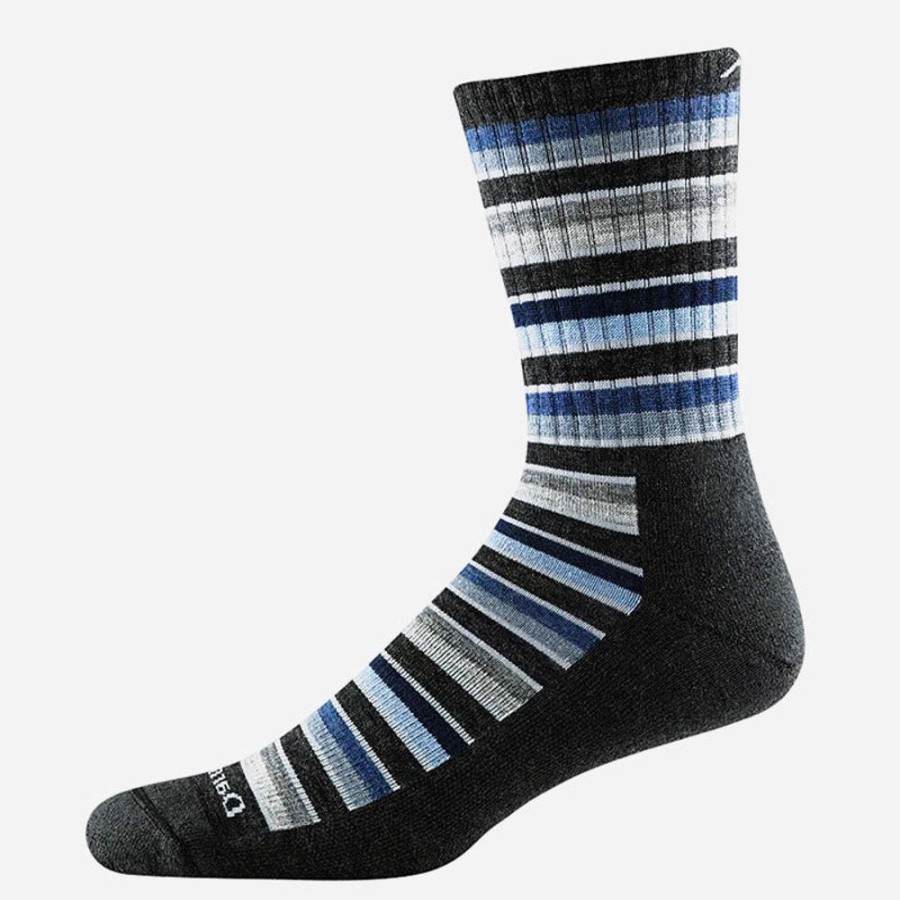 Socks Darn Tough | Darn Tough Men'S Decade Stripe Micro Crew Midweight With Cushion