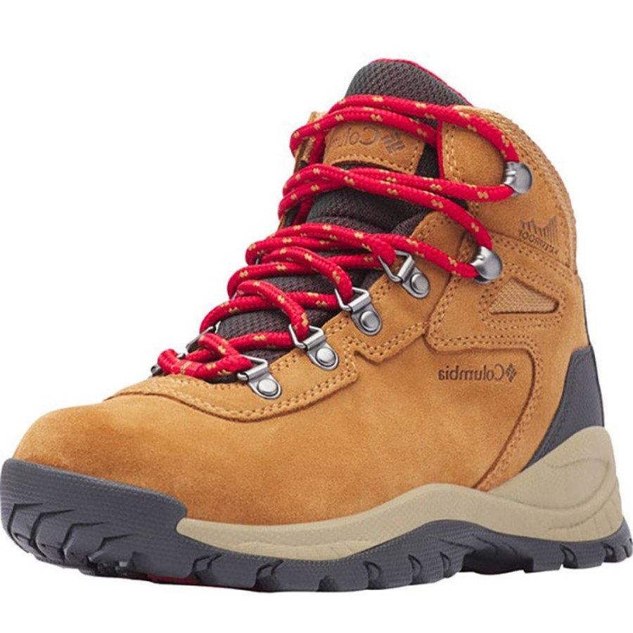 Men'S Columbia | Columbia Men'S Newton Ridge Plus Ii Suede Waterproof Elk/Mountain Red