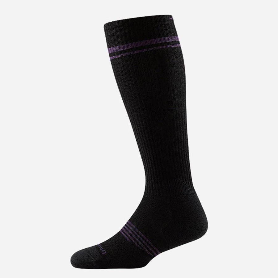 Socks Darn Tough | Darn Tough Element Otc Lightweight With Cushion And Graduated Compress Black