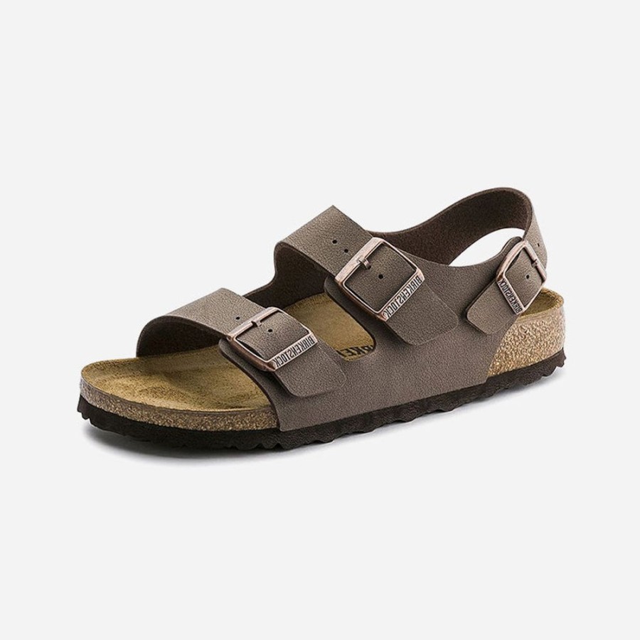 Women'S Birkenstock | Birkenstock Milano Birko-Flor Nubuck Mocca