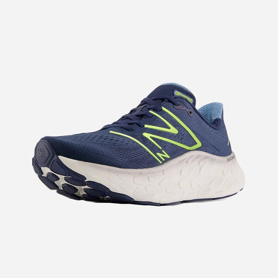 Men'S New Balance | New Balance Men'S Fresh Foam X More V4 Navy/Cosmic Pineapple/Heritage Blue