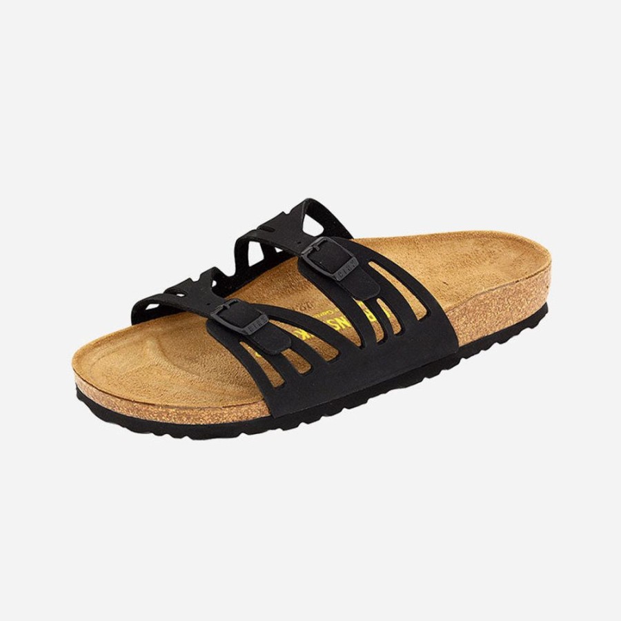 Women'S Birkenstock | Birkenstock Granada Birkibuc Black