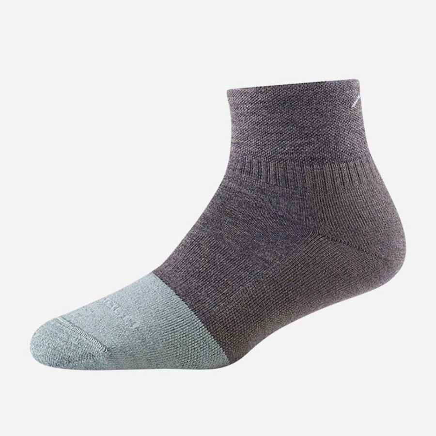 Socks Darn Tough | Darn Tough Steely 1/4 Midweight With Cushion And Full Cushion Toe Shale