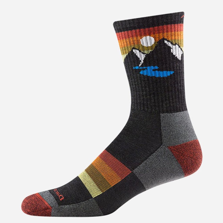 Socks Darn Tough | Darn Tough Men'S Sunset Ridge Micro Crew Lightweight With Cushion