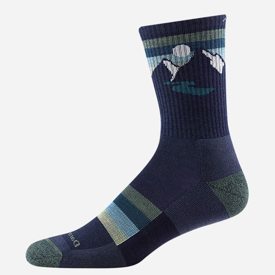 Socks Darn Tough | Darn Tough Men'S Sunset Ridge Micro Crew Lightweight With Cushion