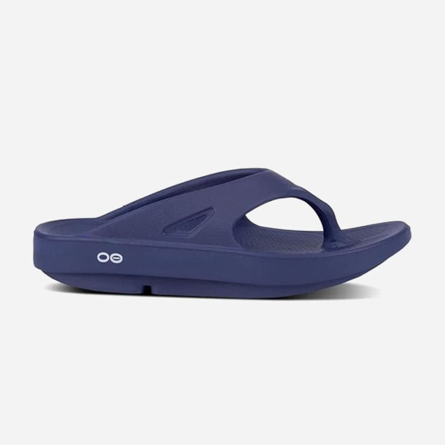 Women'S Sole Provisions | Oofos Unisex Ooriginal Navy